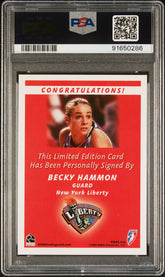 2006 Rittenhouse WNBA Autograph Signatures Becky Hammon Auto PSA 9 Liberty